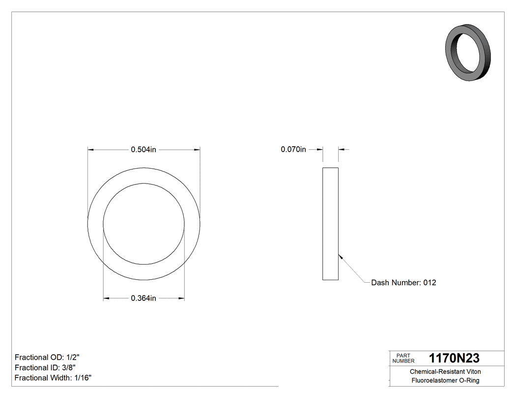 Technical drawing - 1170N23